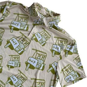 SOSIK Golf Print Short Sleeve Polo